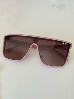Quay Australia NIGHTFALL 122 Polarized Sunglasses in Light Mauve|Rose Gold
